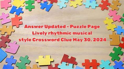 rhythm crossword clue|lively rhythm crossword clue.